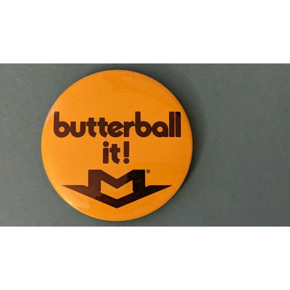 Vintage Large Butterball It Turkey Thanksgiving Pinback Button Pin